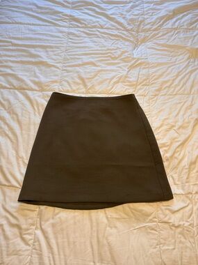 Wilfred Brown Mini A-Line Skirt